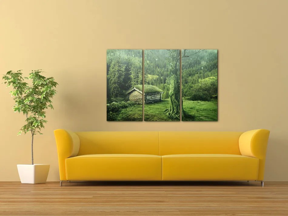 Artgeist Obraz - Forest ecosystem Veľkosť: 120x80, Verzia: Na talianskom plátne