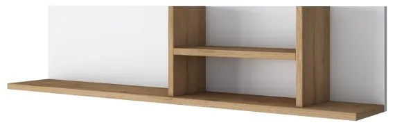 Nástenná polica RANI 120x25 cm béžová/biela