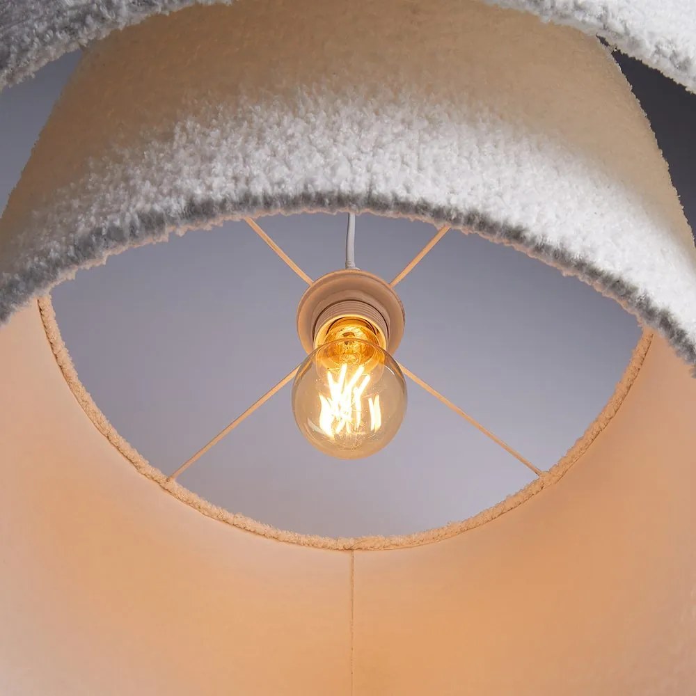 FONISSI Závesná lampa buklé - biela