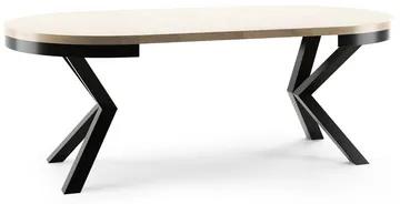 Jedálenský stôl WIKI - dub sonoma/čierna