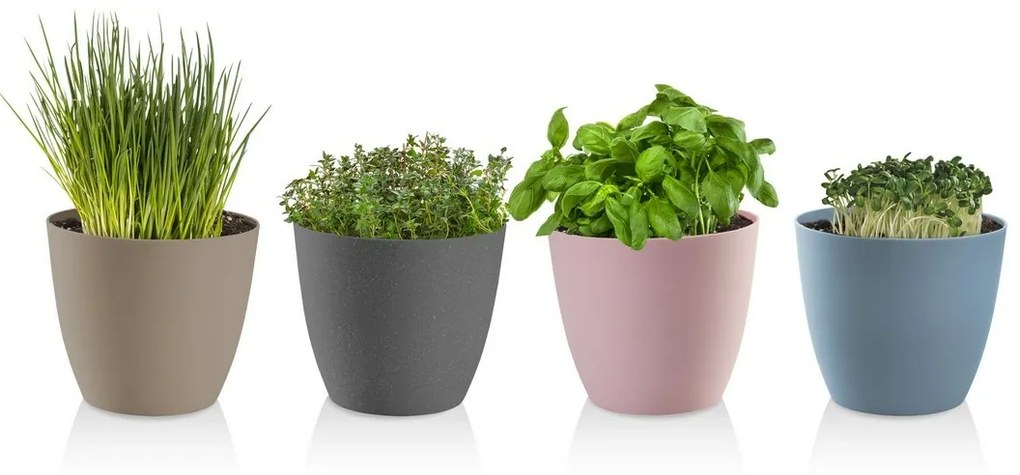Gardenico Kvetináč Ella matt taupe, pr. 18 cm, pr. 18 cm