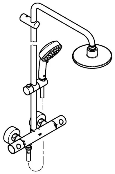 GROHE 27922000 - Sprchový systém TEMPESTA COSMOPOLITAN 160 mm, lesklý chróm