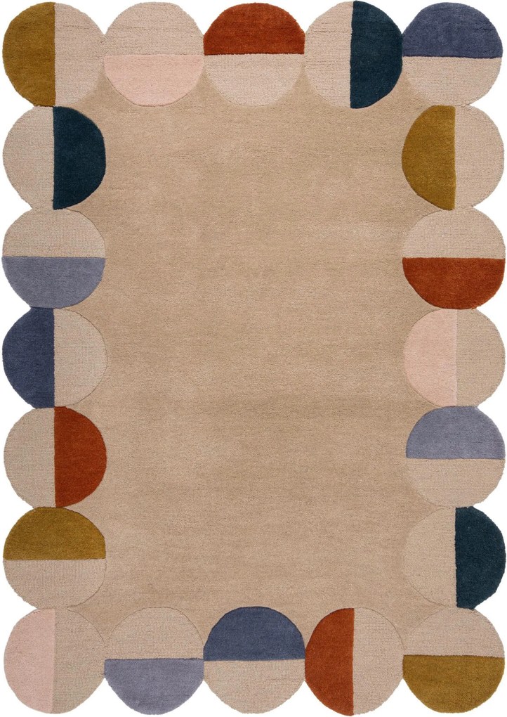 XXXLutz VLNENÝ KOBEREC, 120/170 cm béžová, hrdzavá Flair Rugs - Online Only bytové doplnky - 003165029101