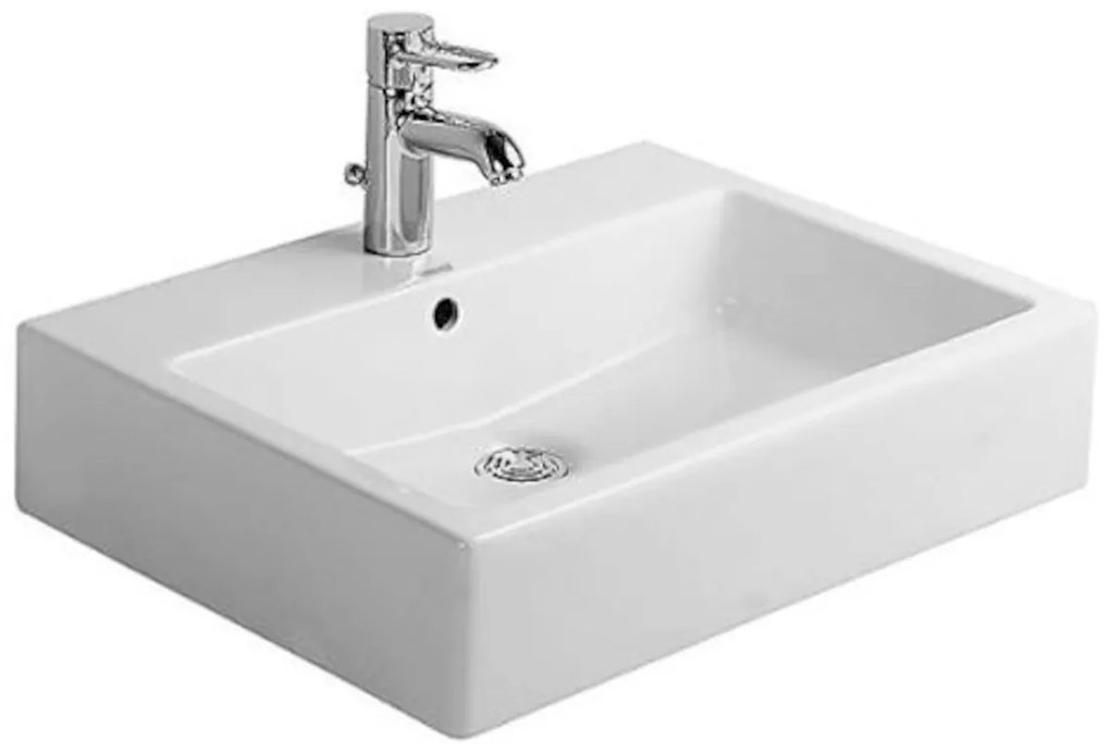 Umývadlo Duravit Vero 60x47 cm otvor pre batériu, s prepadom 0454600000