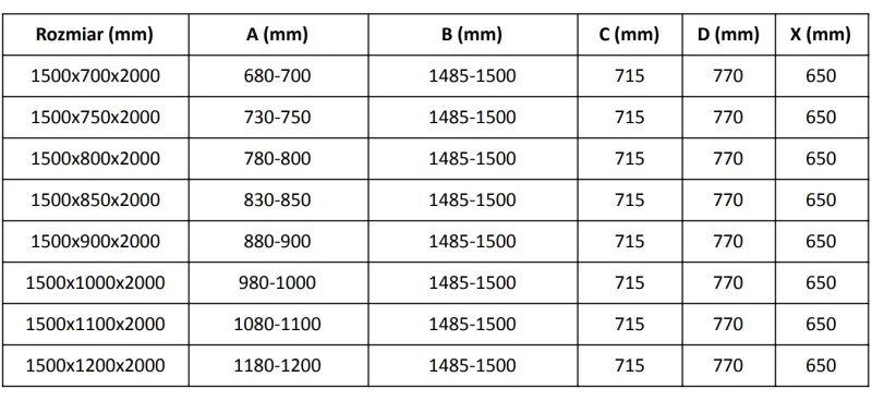 Mexen Velar, sprchový kút s posuvnými dverami 150(dvere) x 70(stena) cm, 8mm číre sklo, zlatá matná, 871-150-070-01-55