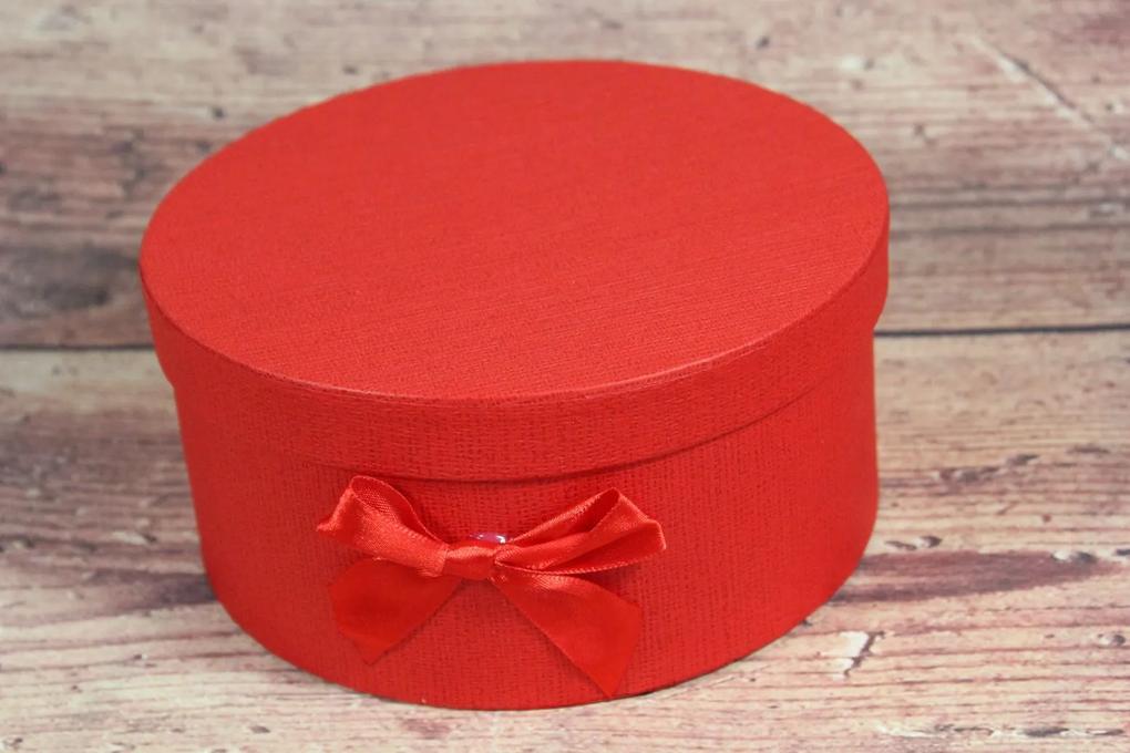 Ozdobná krabica - červená (p. 17 cm, v. 10 cm)