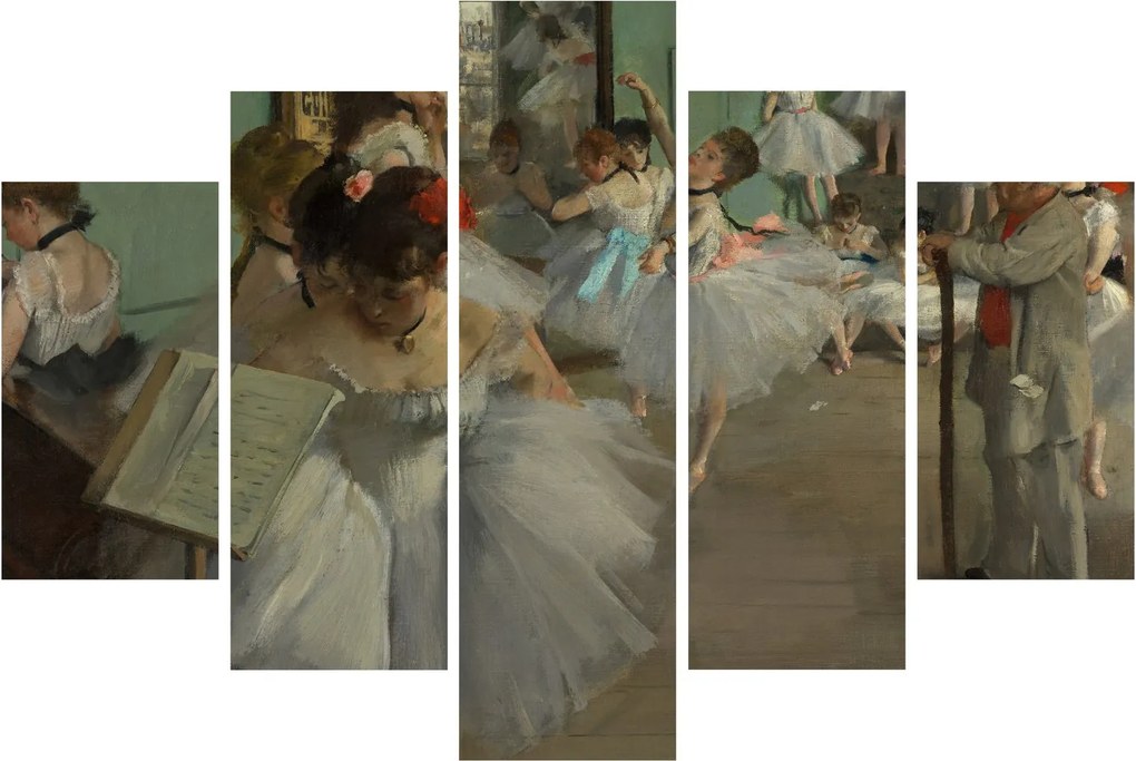 Obraz - Edgar Degas, The Dance Class, reprodukcia (150x105 cm)