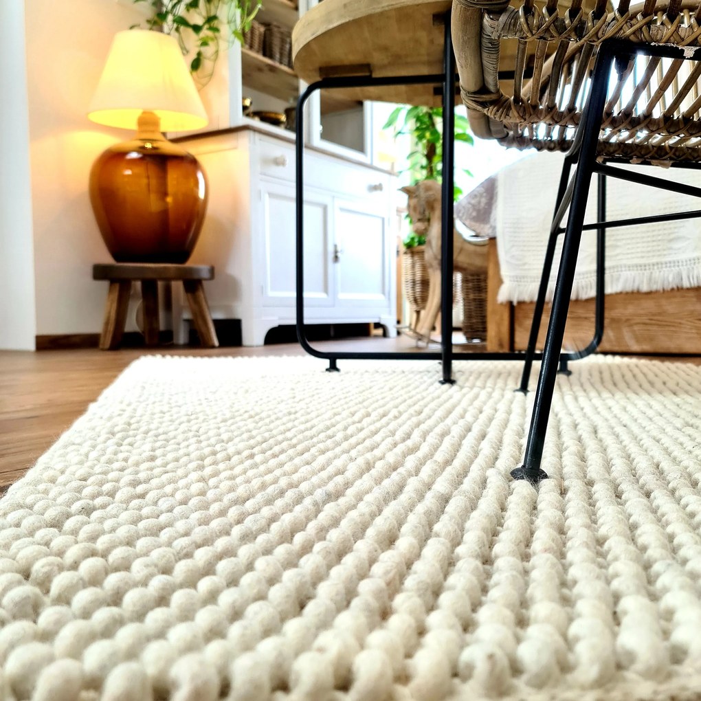 Obsession, Ručne tkaný kusový koberec Loft 580 IVORY, 200x290, biela, obývacia izba