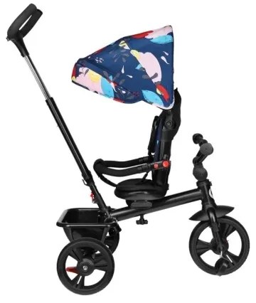 Lionelo - Detská trojkolka HAARI čierna/pestrofarebná