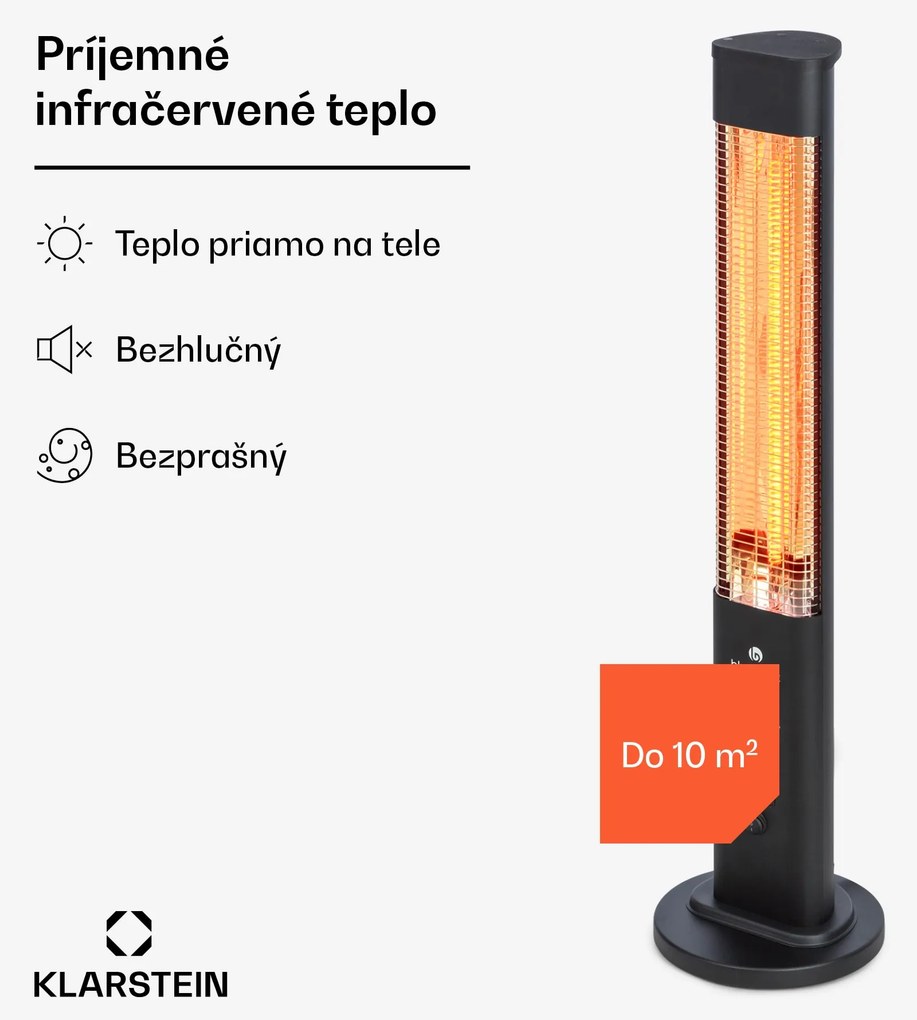 Blumfeldt Heat Guru Plus, vonkajší sálavý ohrievač, 1200 W, 3 nastavenia ohrevu, diaľkové ovládanie
