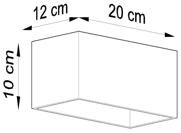 QUAD MAXI Nástenné svetlo, čierna SL.0527 - Sollux