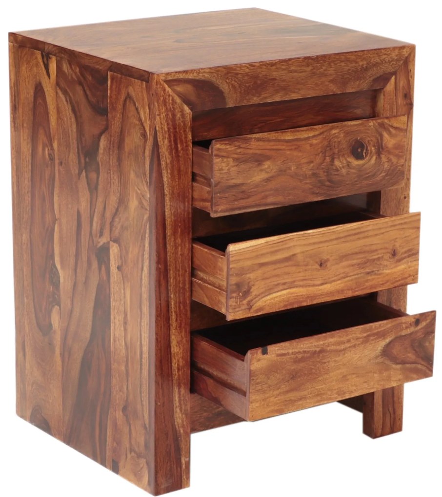 furniture-nabytek.cz - Drevený nočný stolík z masívu palisander 45x60x40