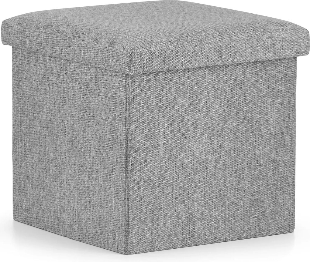 Skladacia taburetka L - 38x38x38cm sivá