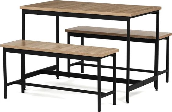 Jedálenský set s 2 stoličkami Autaus (hnedá). Vlastná spoľahlivá doprava až k Vám domov. 1149360