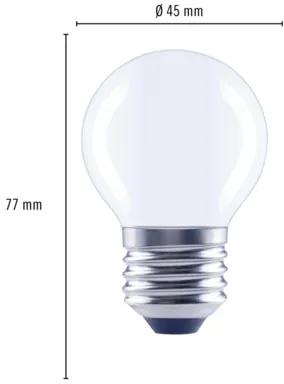 LED žiarovka FLAIR G45 E27 4W/40W 470lm 2700K matná stmievateľná