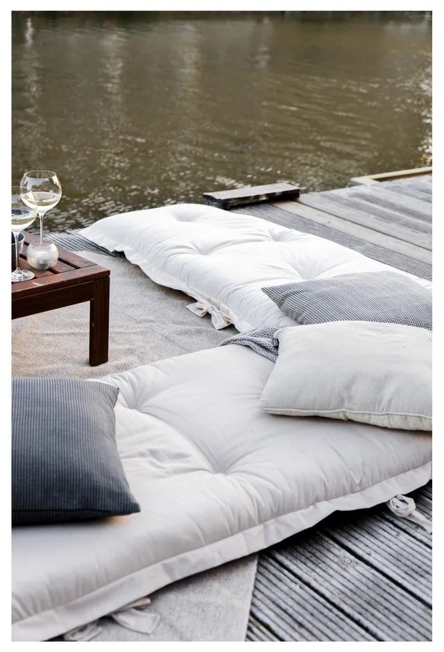 Béžový variabilný futón vhodný do exteriéru Karup Design OUT™ Sit&amp;Sleep Beige