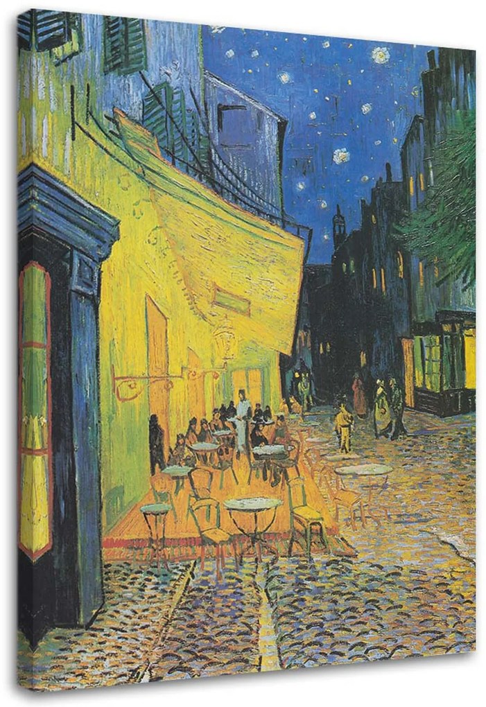 Gario Obraz na plátne Terasa kaviarne v noci - Vincent van Gogh reprodukcie Rozmery: 60 x 90 cm