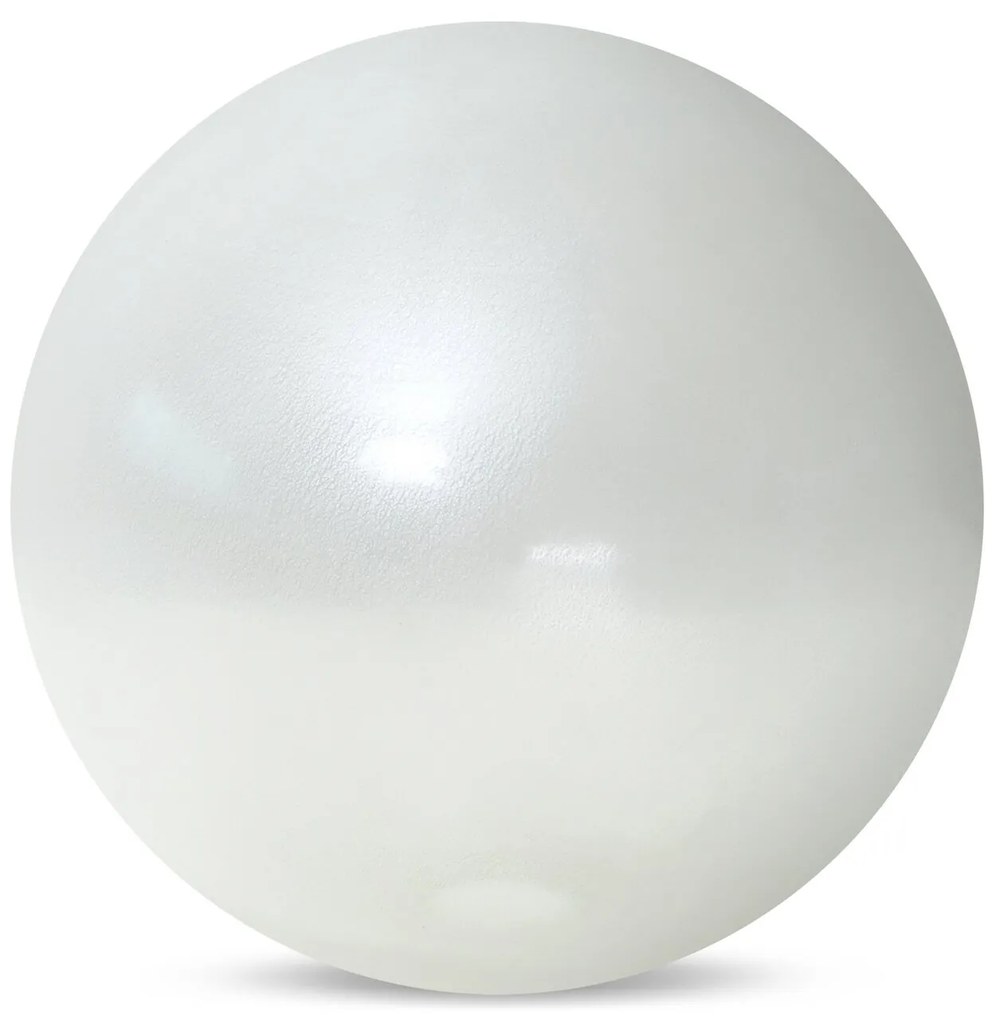 SKLENENÁ DEKORAČNÁ GUĽA GABI (01) 14X14X14 CM BIELA