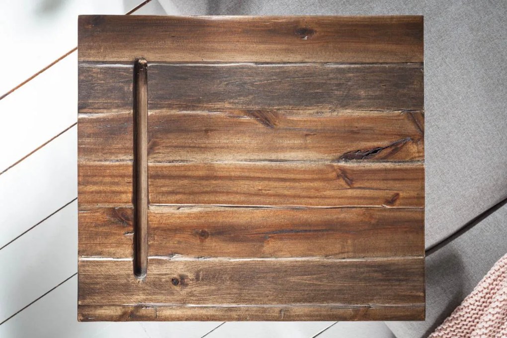 Dizajnový odkladací stolík Factor Tablet 43 cm akácia