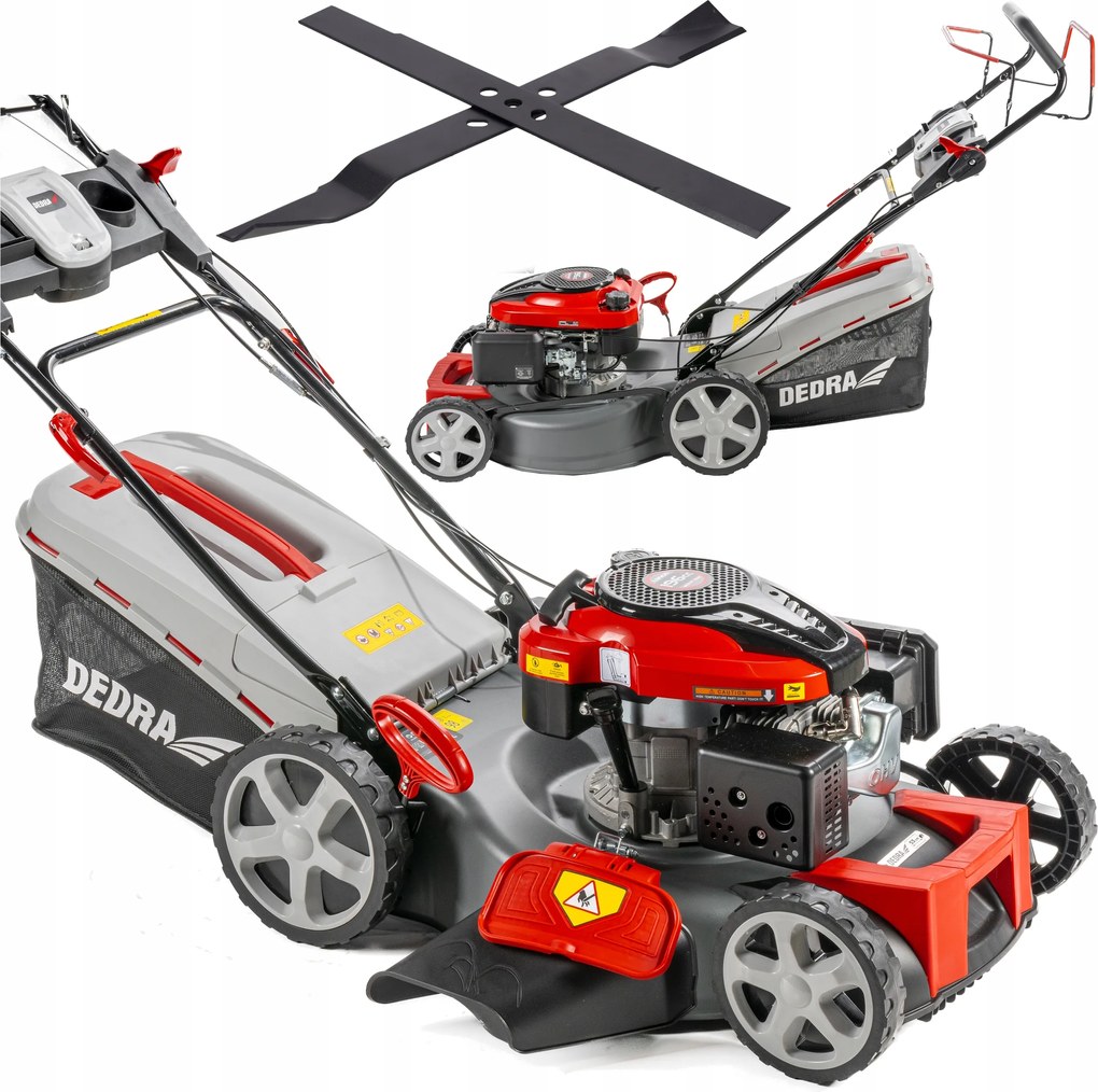 Benzínová kosačka s pohonom 53 cm 3,5 kW 196 cc Loncin 2 čepele mulčovanie