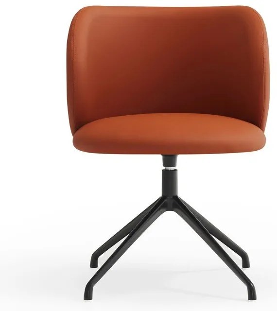 Oranžové čalúnené jedálenské kreslo Mogi – Teulat