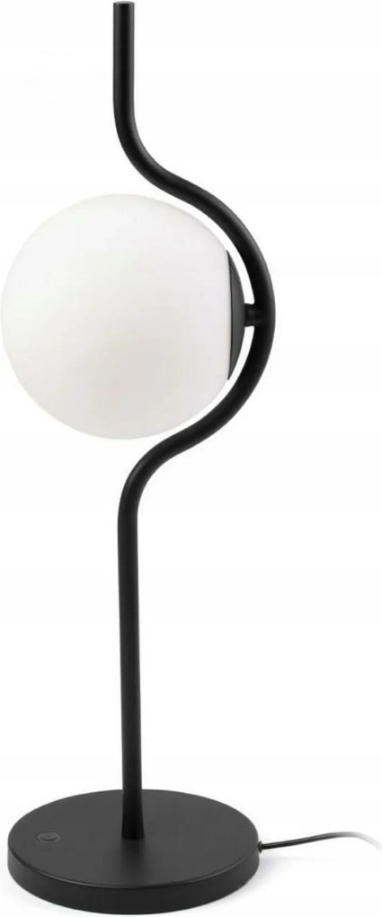 Stolná lampa Faro Le Vita čierna, Led, stmievateľná, design Nahtrang