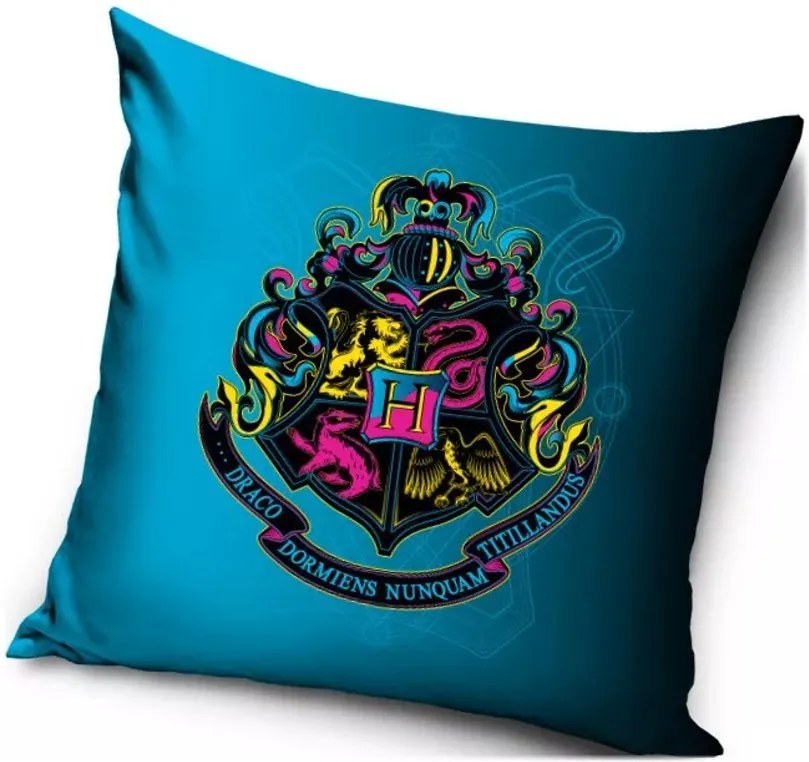 Vankúš Harry Potter - tyrkysový - 40 x 40 cm