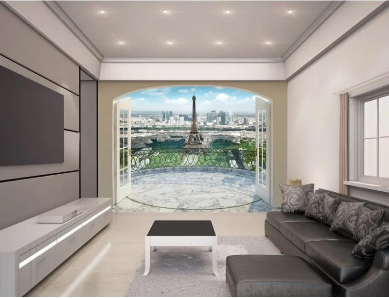 WALLTASTIC®  Fototapeta 243 x 304cm PARÍŽ Eiffelova Veža