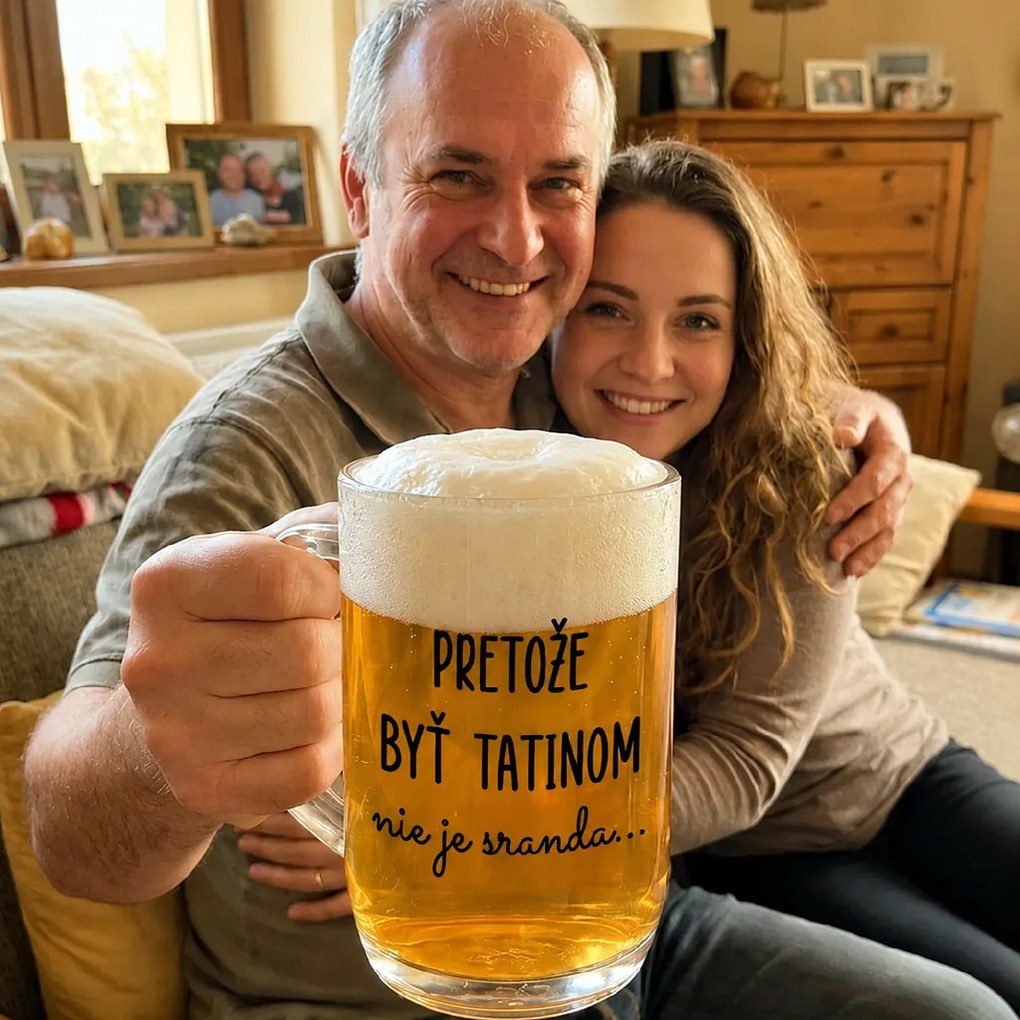 Ahome Číry pohár na pivo 0,5 l - Pretože byť tatinom nie je sranda