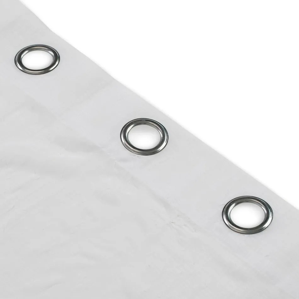 Homede Záclona Kresz Eyelets silver, biela