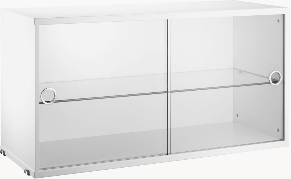 Vitrína's posuvnými sklenenými dvierkami String System, Š 78 x H 30 cm