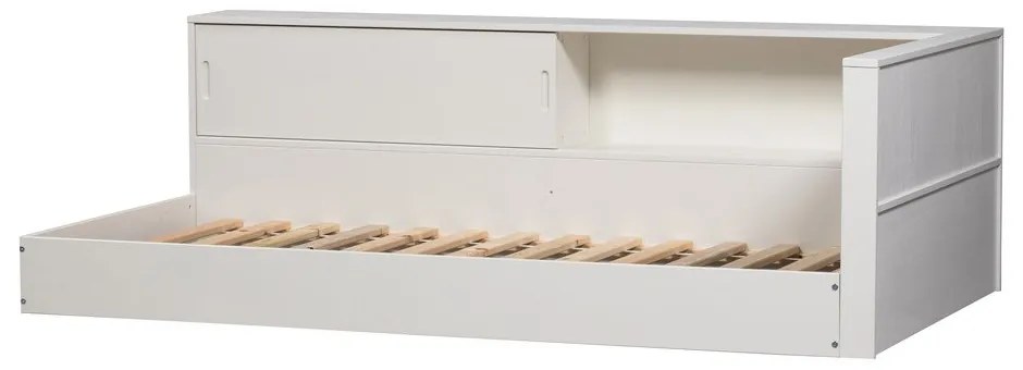 Biela jednolôžková posteľ z borovicového dreva bez roštu 90x200 cm Carter – WOOOD