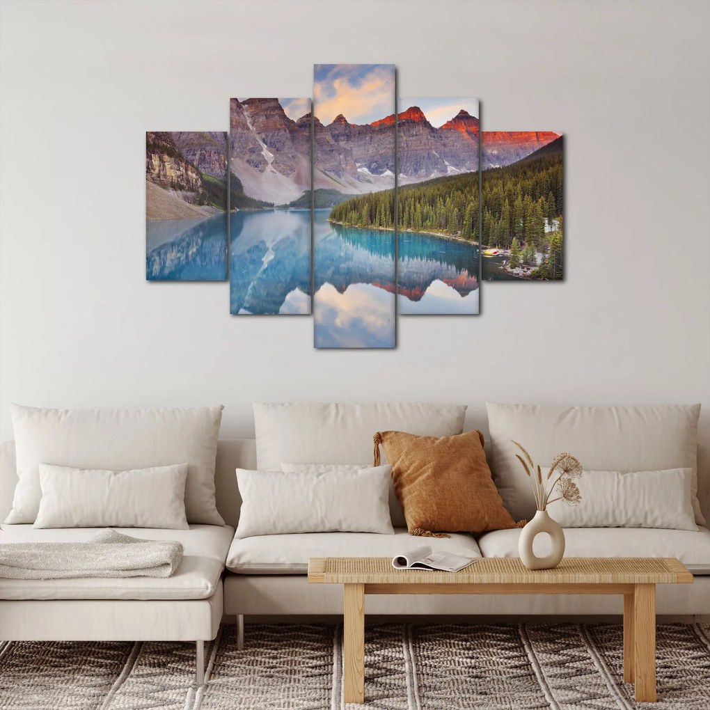 Obraz - Horská kanadská krajina (150x105 cm)