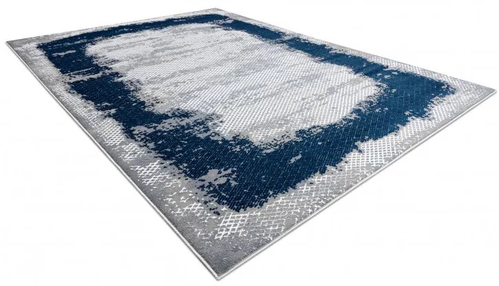 Kusový koberec Core A004 Frame blue/grey, 80x150, modrá, chodba / predsieň, Dywany Łuszczów