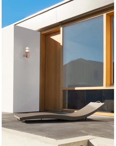 Redo 90197 - Vonkajšie nástenné svietidlo TRITON 1xE27/28W/230V IP54 meď