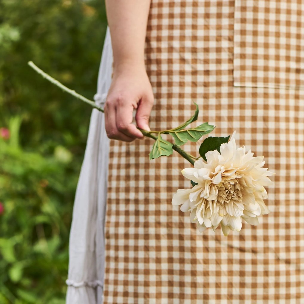 Ib Laursen Umelá kvetina Dahlia Butter Cream
