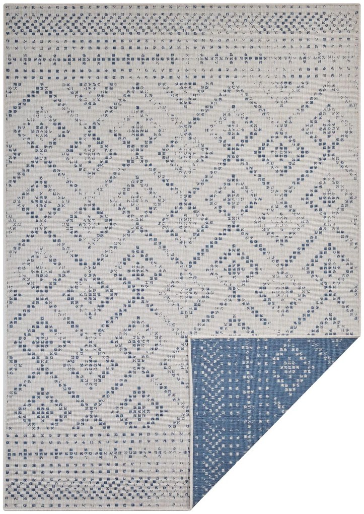 Mujkoberec Original Kusový koberec Mujkoberec Original Nora 105006 Blue Creme – na von aj na doma - 80x200 cm