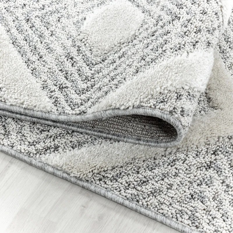 Kusový koberec Pisa 4707 Grey, 60x110, šedá, obývacia izba, Ayyildiz