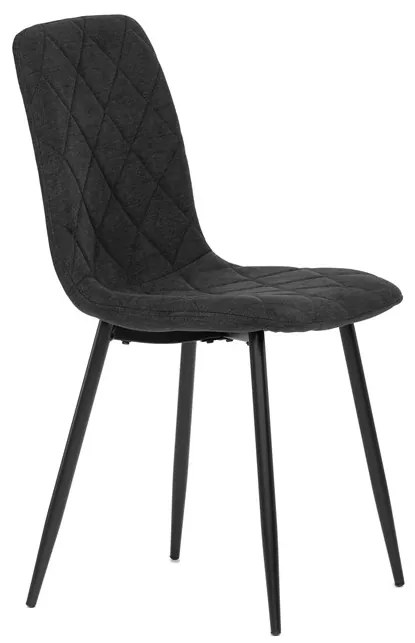 BONTEC Jedálenská stolička, čierna, látka, CT-283 BK2 Farba: Čierna