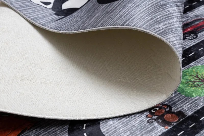 Detský kusový koberec Bambino 2092 Streets cars anthracite, 80x150, viacfarebná, detská izba, Dywany Łuszczów