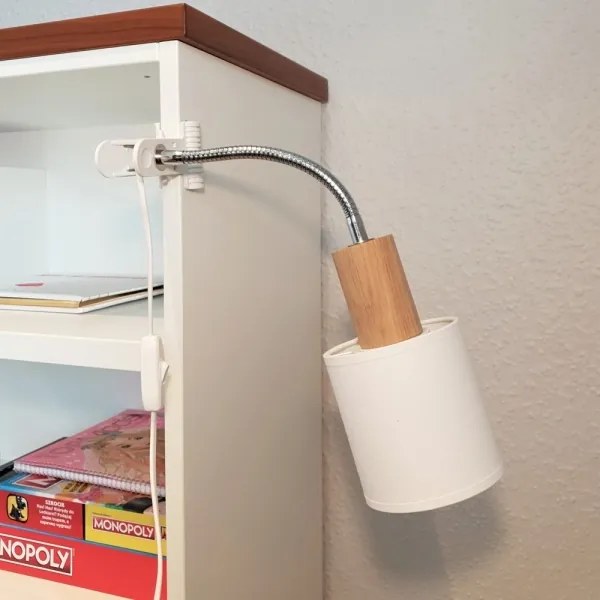 Spot-Light 2236174WF - Lampa s klipom TREEHOUSE 1xE27/25W/230V