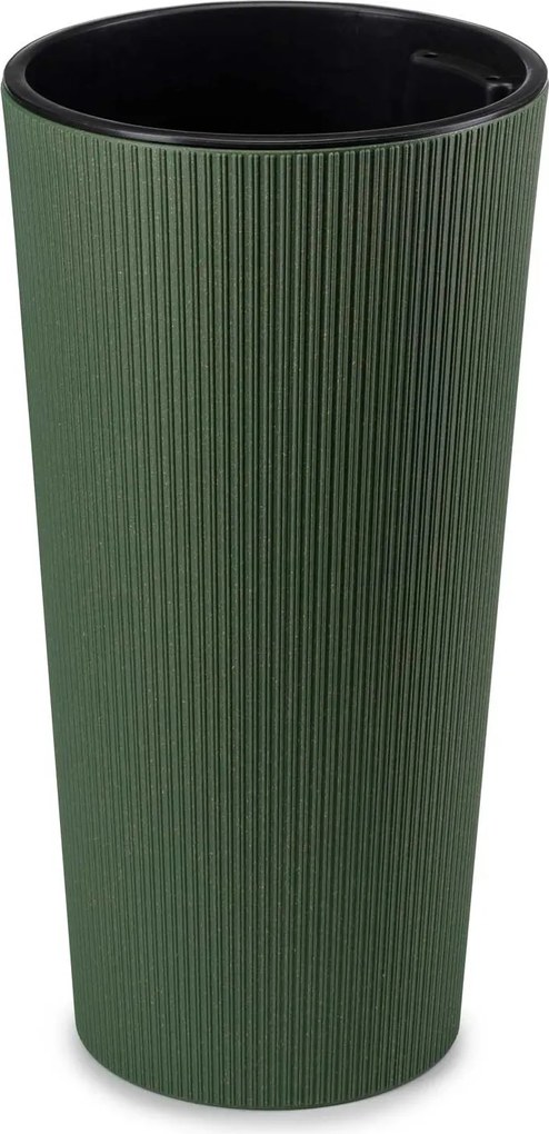 PLASTOVÝ KVETINÁČ URBANIKA ECO SADA 2KS 57X30 CM+46,6X25,5 CM ZELENÁ