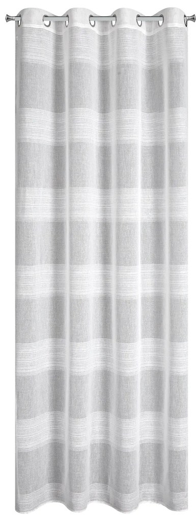 ZÁVES NA KRÚŽKOCH MARGARET 140X250 CM BIELA