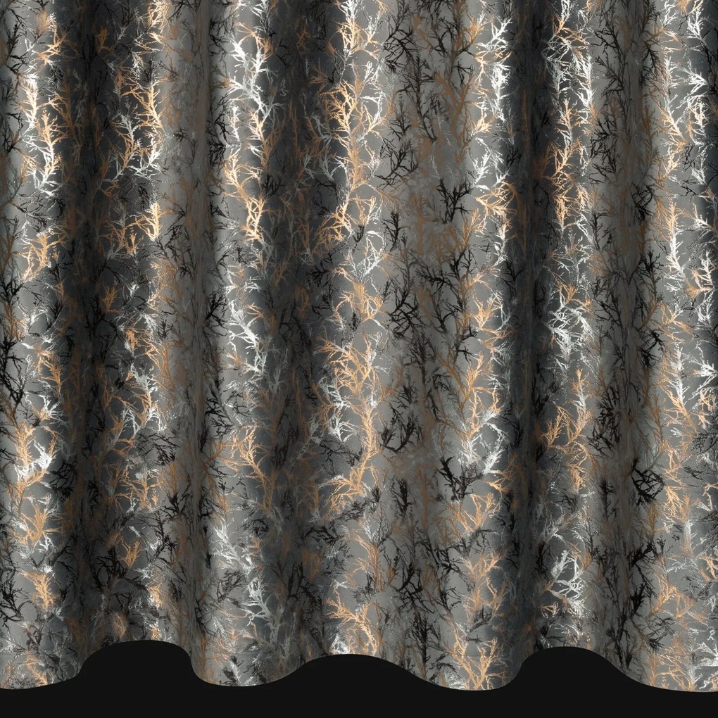 ZATEMŇOVACÍ ZÁVES NA KRÚŽKOCH TORI 140X250 CM VZOROVANÁ