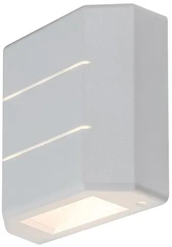 RABALUX Vonkajšie nástenné LED svetlo LIPPA, 6W, teplá biela, biele, IP54