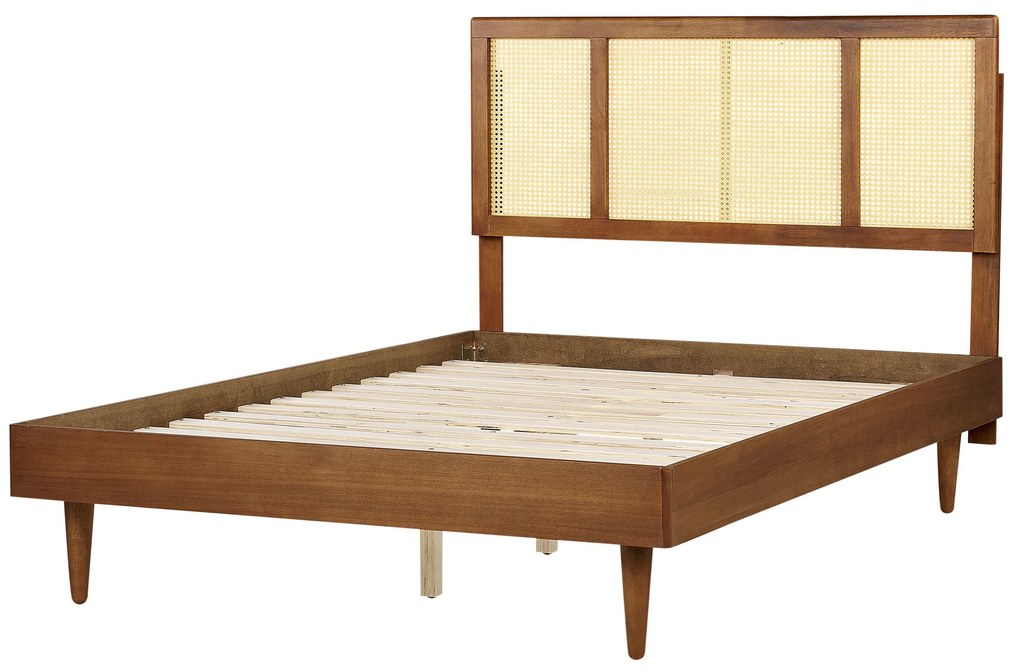 Drevená posteľ 140 x 200 cm svetlé drevo AURAY Beliani