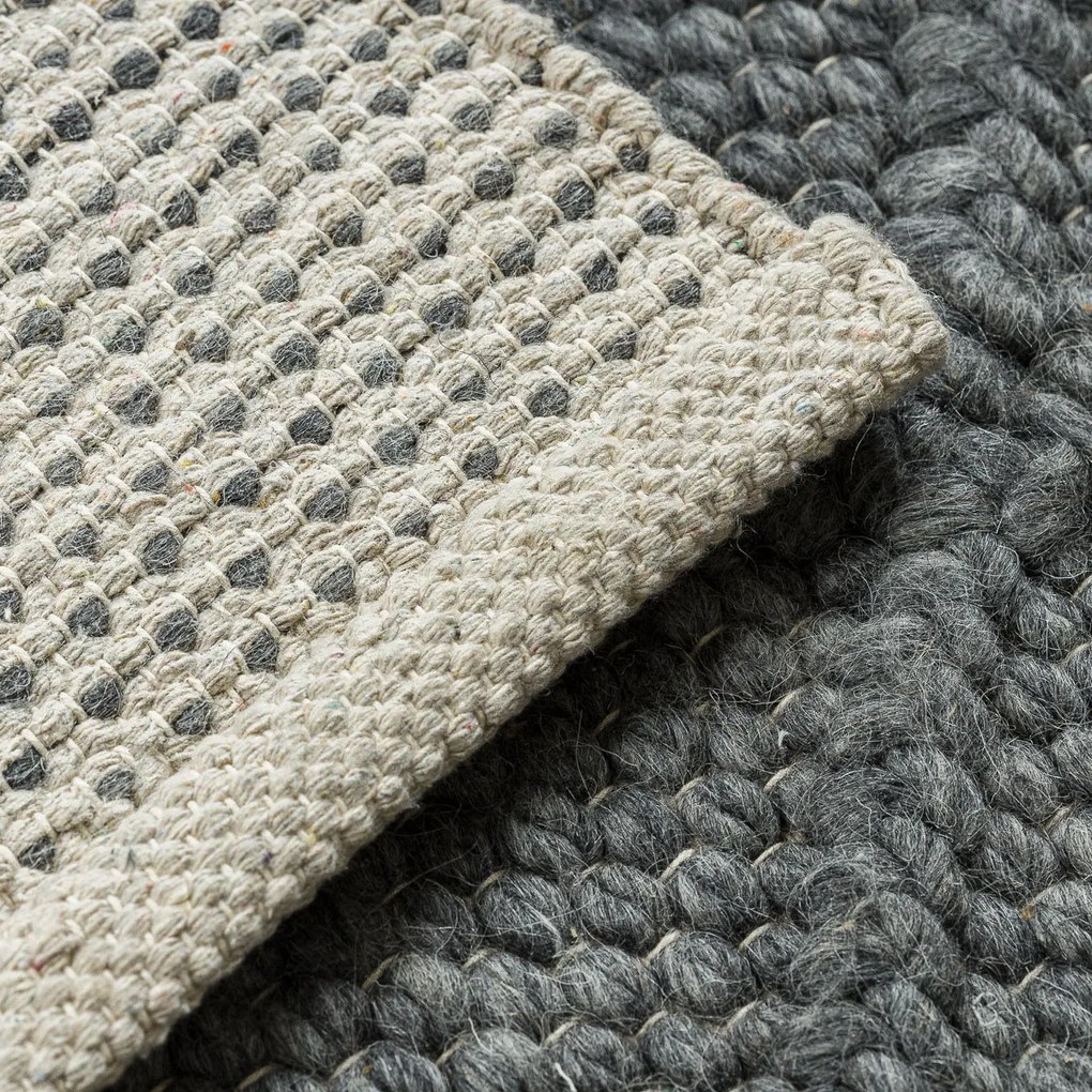 Dywany Łuszczów, Kusový koberec Tahar 99001K antra, 160x240, šedá, obývacia izba