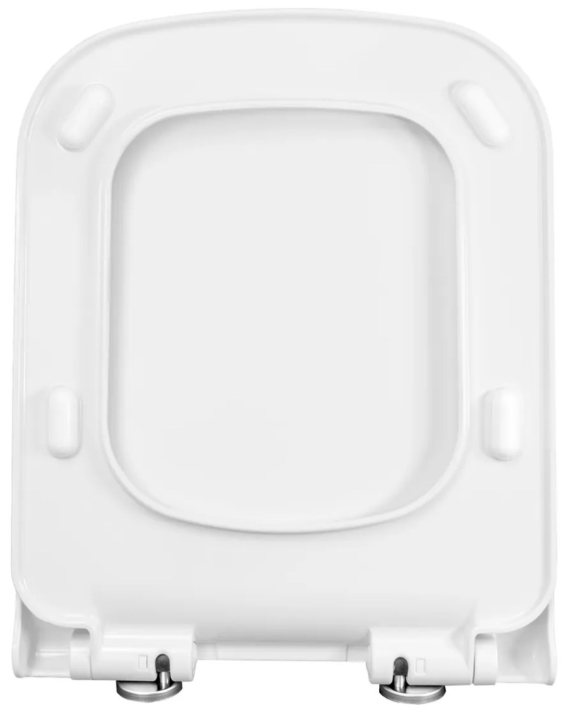 Gamma Viana, toaletné WC sedátko 418(467)x444mm z duroplastu s pomalým zatváraním, biela, ERG-GAM-D6