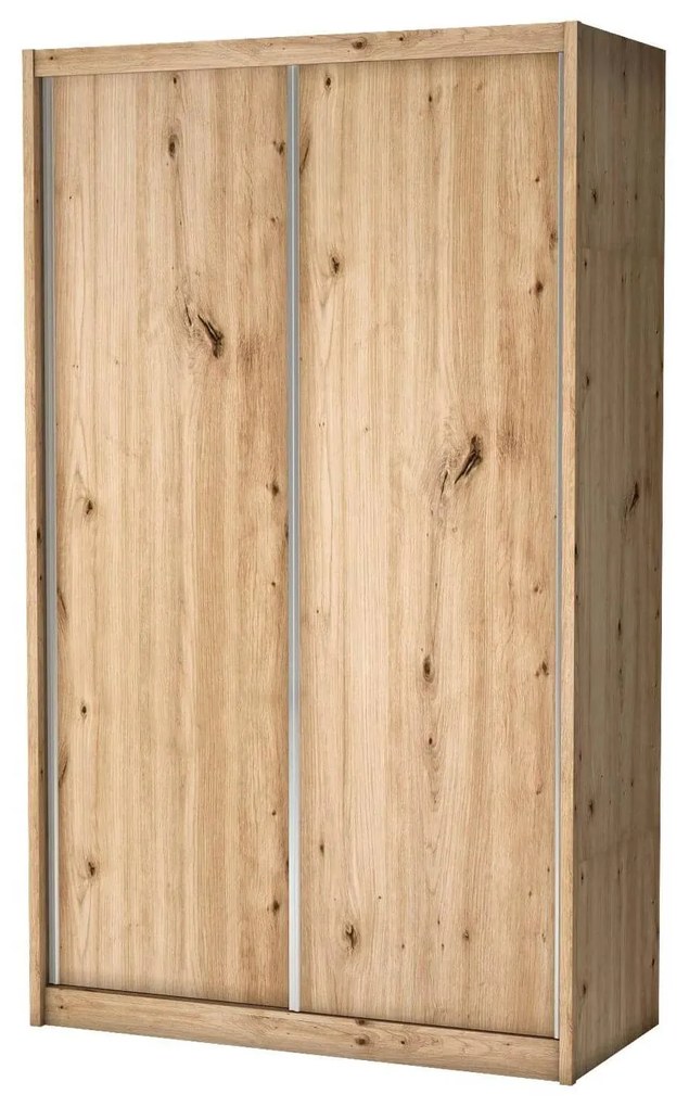 Šatníková skriňa Karoly (dub artisan) . Akcia -21%. Vlastná spoľahlivá doprava až k Vám domov. 1055434