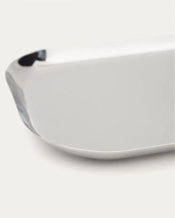 Servírovacie tácky v súprave 2 ks z nehrdzavejúcej ocele 15x29 cm Nirela – Kave Home